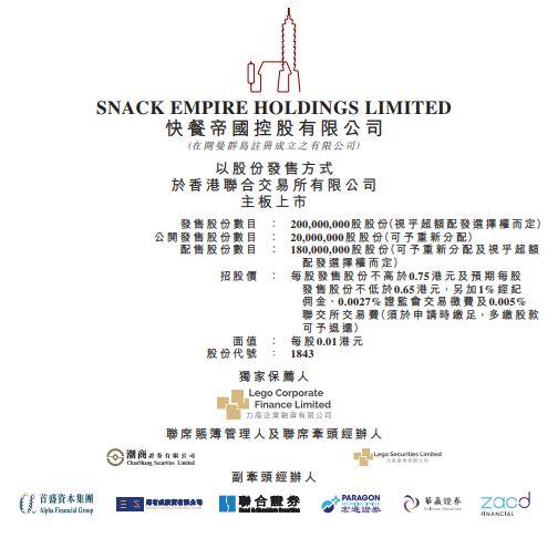 來自新加坡的「士林台灣小吃」，即將香港主板 IPO