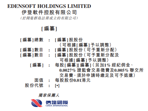 伊登軟件，再次遞交招股書、擬香港主板上市