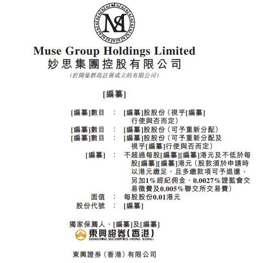 妙思集團，香港奢侈品零售商，遞交招股書，擬香港主板上市