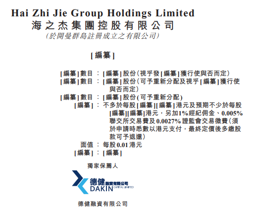 海之杰，来自常州新北、2020年第2家在港交所递表的江苏企业，拟香港创业板上市